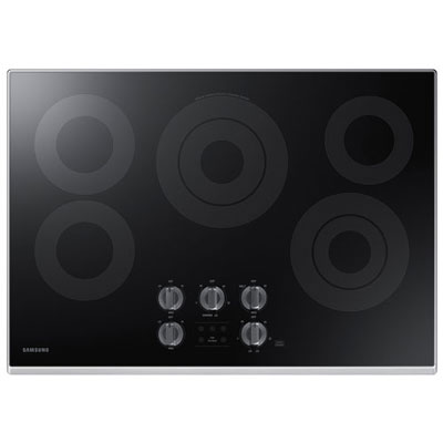 Samsung 30" 5-Burner Smooth Top Electric Cooktop (NZ30K6330RS/AA)-Open Box-Perfect Condition