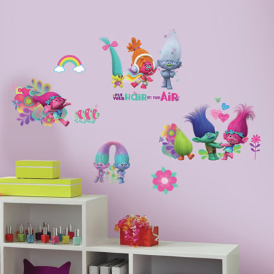 Image of RoomMates Trolls Movie Wall Decals
