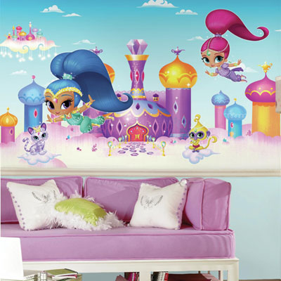 Image of RoomMates Shimmer & Shine 6' x 10.5' Wallpaper Mural