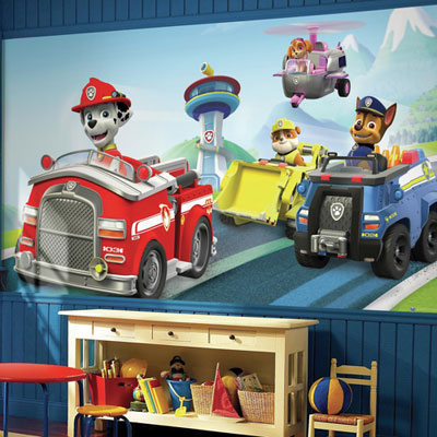 Image of RoomMates Paw Patrol Friends 6' x 10.5' Wallpaper Mural