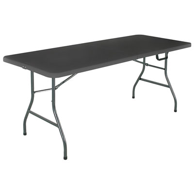 Image of COSCO 6 ft. Rectangular Folding Outdoor Table - Black