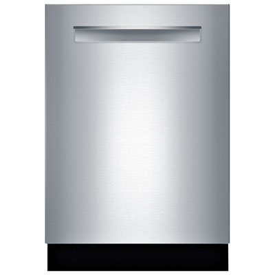 Image of "Bosch 800 Series 24"" 39dB Built-In Dishwasher with Stainless Steel Tub & Third Rack -Stainless Steel"