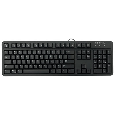 Image of Insignia Wired Keyboard - Black - Only at Best Buy