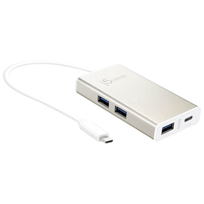 Image of j5create 4-Port USB-C Hub with Power Delivery (JCH346)