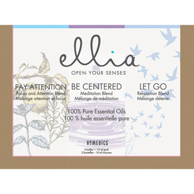 Image of HoMedics Ellia Pay Attention/Be Centered/Let Go Essential Oils 3-Pack (ARM-EO10AP3-CA)