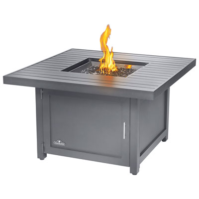 Image of Napoleon Patioflame Hamptons Propane/Natural Gas Square Fire Pit Table - 40,000 BTU