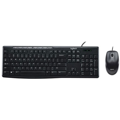 Logitech MK200 Wired Keyboard & Mouse Combo - Black Great wired keyboard and mouse