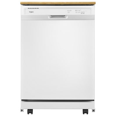 Image of Whirlpool 24   64dB Portable Dishwasher (WDP370PAHW) - White