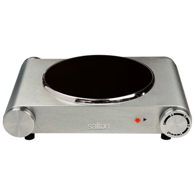 Salton Portable Infrared Cooktop - Single - Stainless Steel