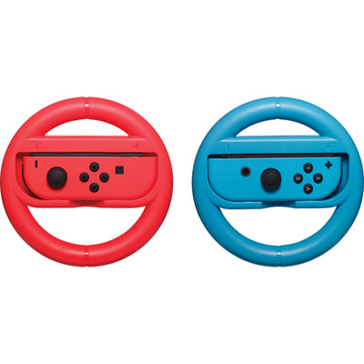 Insignia Nintendo Switch Steering Wheel - 2 Pack - Blue/Red - Only at Best Buy Game Accessory