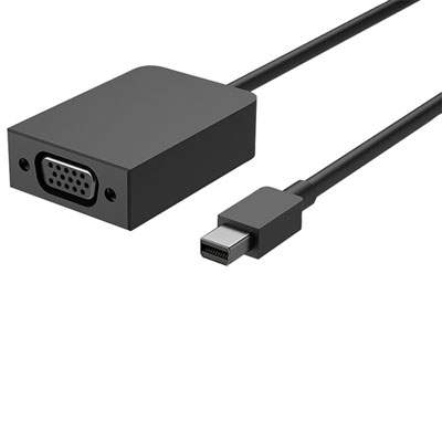 Microsoft Surface Mini DisplayPort to VGA Adapter - Black Nice complement to Microsoft Surface Dock