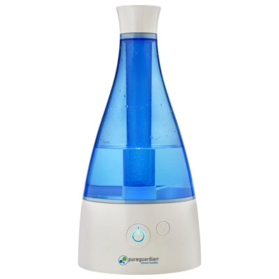 Image of PureGuardian Cool Mist Humidifier with Aroma Tray - White/Blue