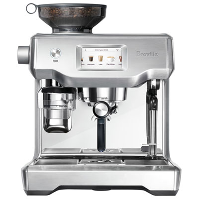 Image of Breville Oracle Touch Automatic Espresso Machine with Frother & Coffee Grinder - Silver