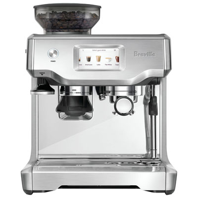Image of Breville Barista Touch Automatic Espresso Machine with Frother & Coffee Grinder - Brushed Stainless Steel