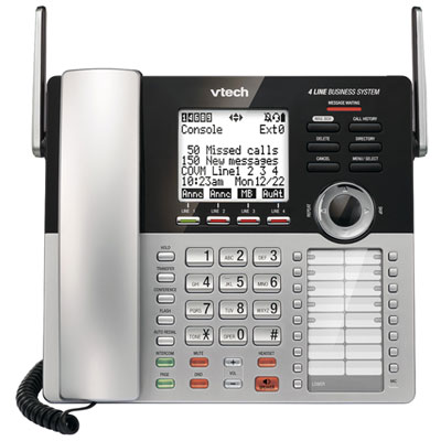 Image of VTech 1-Handset DECT 6.0 Corded Phone with Answering System (CM18445) - Silver