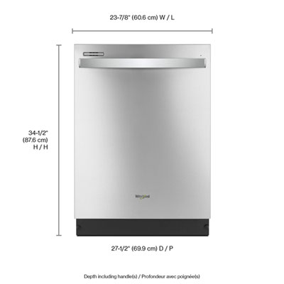 Whirlpool sales dishwasher wdt710pahz