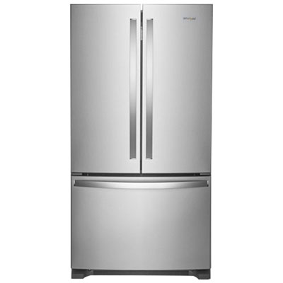 Whirlpool 36" Counter Depth French Door Refrigerator w/ Water Dispenser (WRF540CWHZ)-Stainless Steel Lots of room