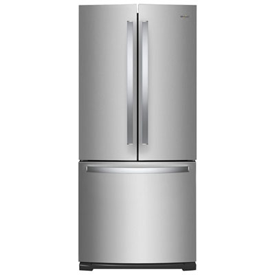 Whirlpool 30" 19.7 Cu. Ft. French Door Refrigerator with LED Lighting (WRF560SFHZ) - Stainless Steel New stainless fridge