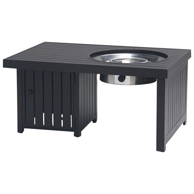 Paramount Offset Freestanding Firepit Table - 50,000 BTU
