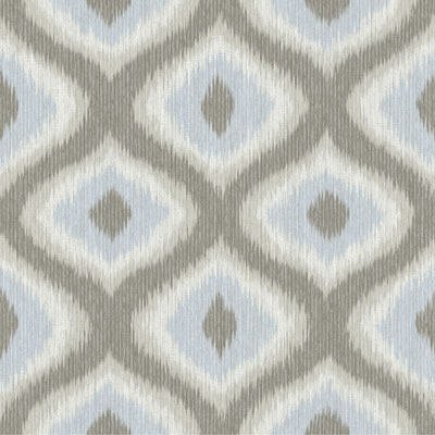 Image of A-Street Prints Geometrie Abra Ogee Wallpaper - Grey