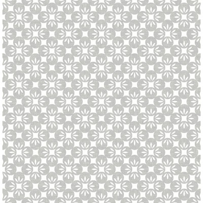 Image of A-Street Prints Eclipse Orbit Floral Wallpaper - Dove