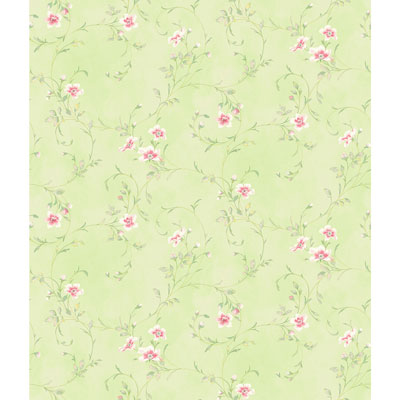 Image of Chesapeake Hide and Seek Captiva Floral Toss Wallpaper - Mint