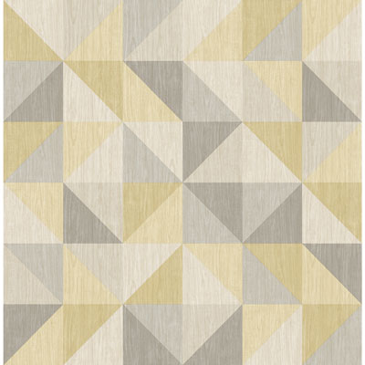 A-Street Prints Geometrie Puzzle Geometric Wallpaper - Yellow