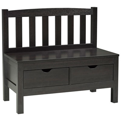 Contemporary Storage Bench - Espresso