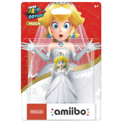 amiibo Super Mario Odyssey Peach Wedding Outfit Nintendo Amibo Figures