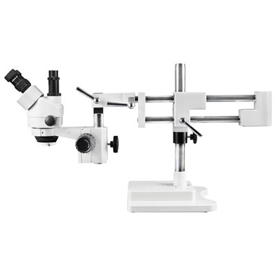 Walter Products 7x - 45x Trinocular Stereo Microscope with 144-LED Ring Light (WP-5F-IFR07) Had to buy a couple different Barlow lenses that weren't included to increase the working distance when soldering but overall I am very happy with my purchase