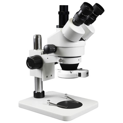 Walter Products 7x - 45x Trinocular Stereo Microscope with 144-LED Ring Light (WP-1F-IFR07)