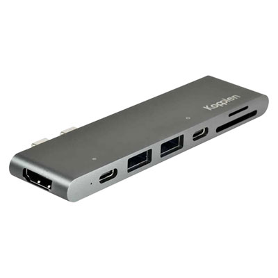 Kopplen 7-Port USB 3.0 Type-C Hub (HUB-C04SGR) This type-C Hub is the perfect solution for a MacBook Pro