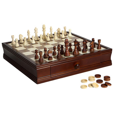 Image of Prodigy Wood Chess and Checkers Set