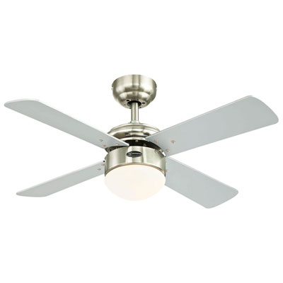Image of Westinghouse Lighting Colosseum 36   LED Ceiling Fan - Maple/Silver