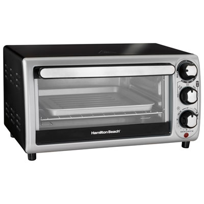 Hamilton Beach 4-Slice Toaster Oven - 0.39 cu.ft. - Black Wish I'd spent more on a better toaster oven