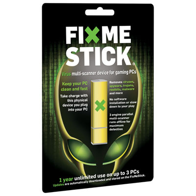 Image of FixMeStick Virus Removal Device (PC Gaming) - 3 Devices - 1 Year