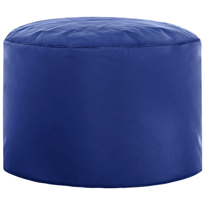 Image of Dotcom Brava Contemporary Polyester Pouf - Royal Blue