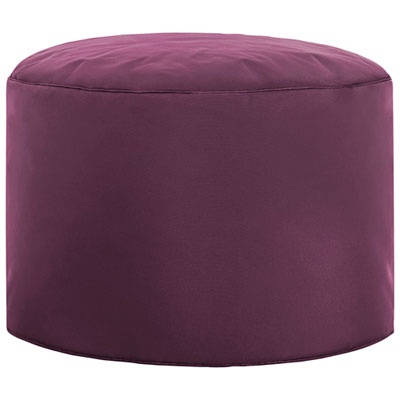 Image of Dotcom Brava Contemporary Polyester Pouf - Purple