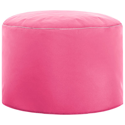 Image of Dotcom Brava Contemporary Polyester Pouf - Pink