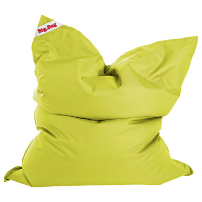 Image of Big Bag Brava Contemporary Bean Bag Chair - Lime Green