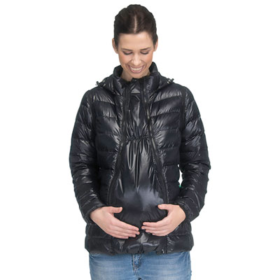 Image of Modern Eternity Lola Down Filled Maternity Jacket - Small - Black