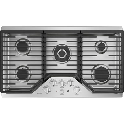 GE Profile 36" 5-Burner Gas Cooktop (PGP9036SLSS) - Stainless Steel