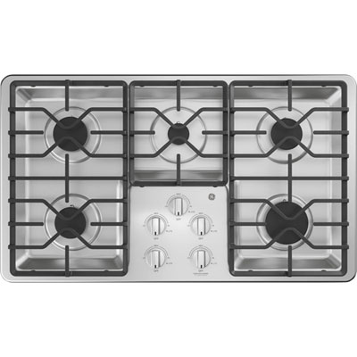 GE 36" 5-Burner Gas Cooktop (JGP3036SLSS) - Stainless Steel The best cooktop