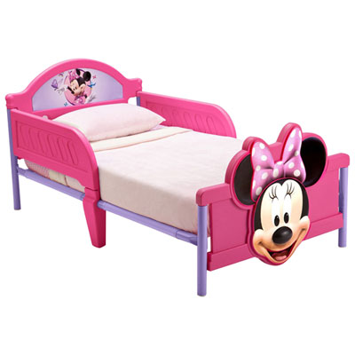 Image of Minnie Mouse Modern Kids Bed - Toddler - Pink