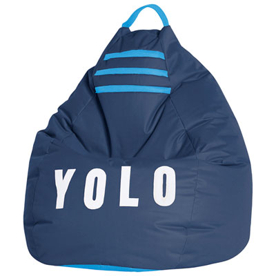Image of Yolo Bean Bag Contemporary Bean Bag Chair - Navy