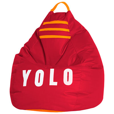 Image of Yolo Bean Bag Contemporary Bean Bag Chair - Red
