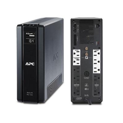APC Back-UPS Pro, 1500VA/865W, Tower, 120V, 10x NEMA 5-15R outlets, AVR,  LCD, User Replaceable Battery - BR1500G