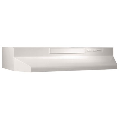 Broan 30" Under Cabinet Range Hood (BU230WW) - White on White The under cabinet range hood is a good buy for the price