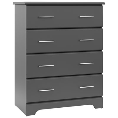 Storkcraft Brookside 4-Drawer Chest-Grey 