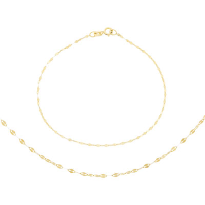 Image of "16"" 10K Gold Necklace & Bracelet Set"